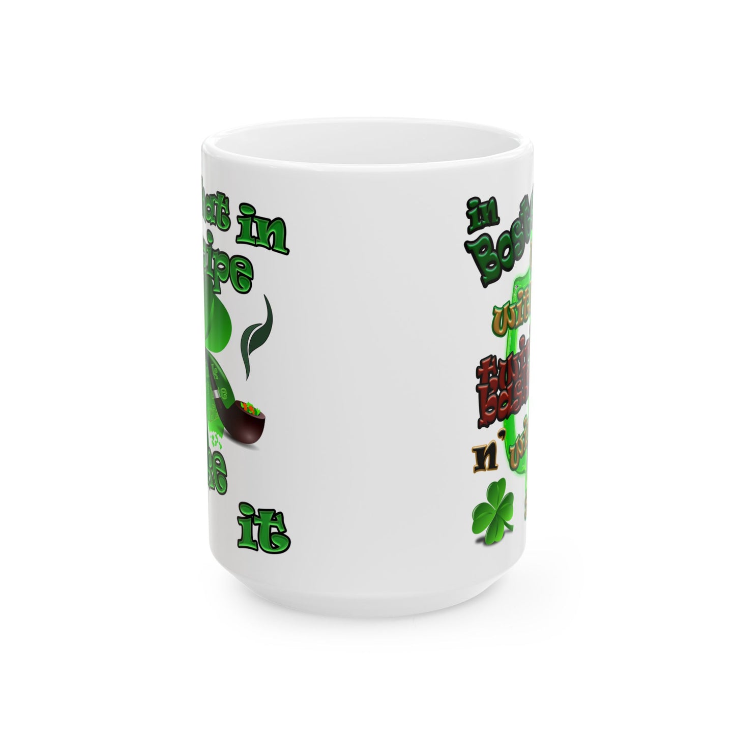 celtics logo - White Mug