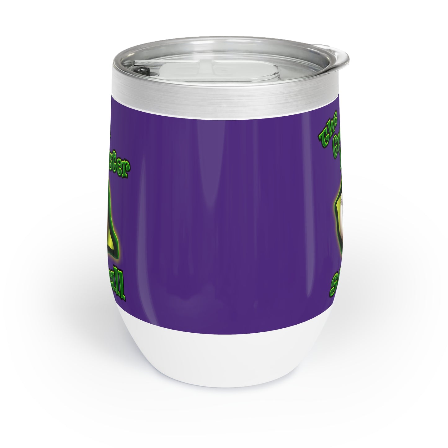 green monster - Chill Wine Tumbler (purple)