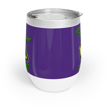 green monster - Chill Wine Tumbler (purple)