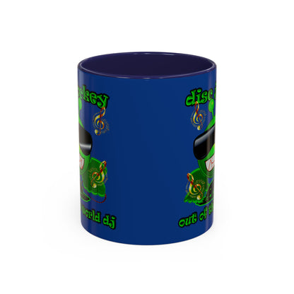 disc jockey - Accent Mug (dark blue)