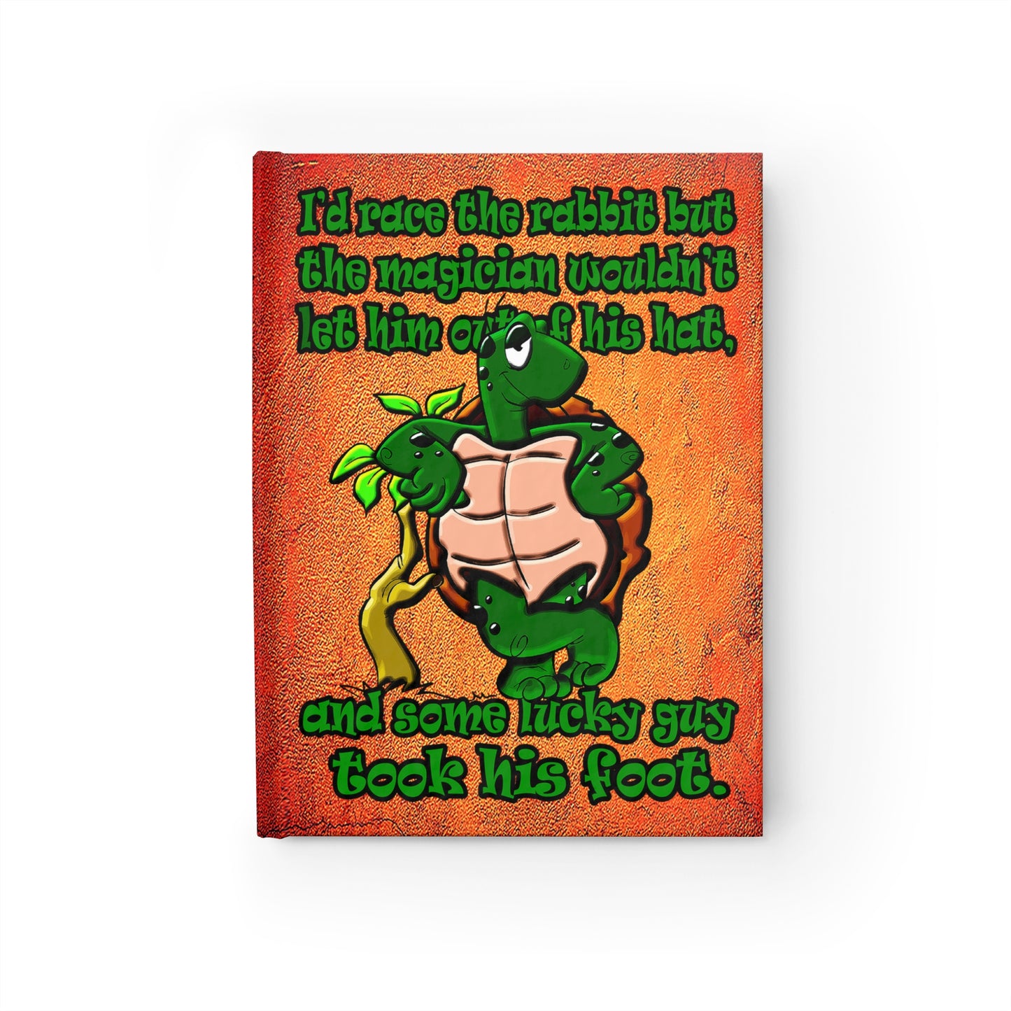 turtle race - journal-blank (burnt orange)