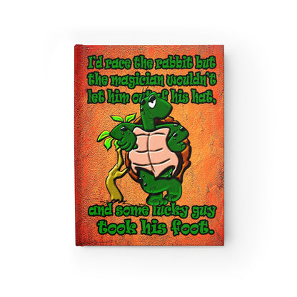 turtle race - journal-blank (burnt orange)