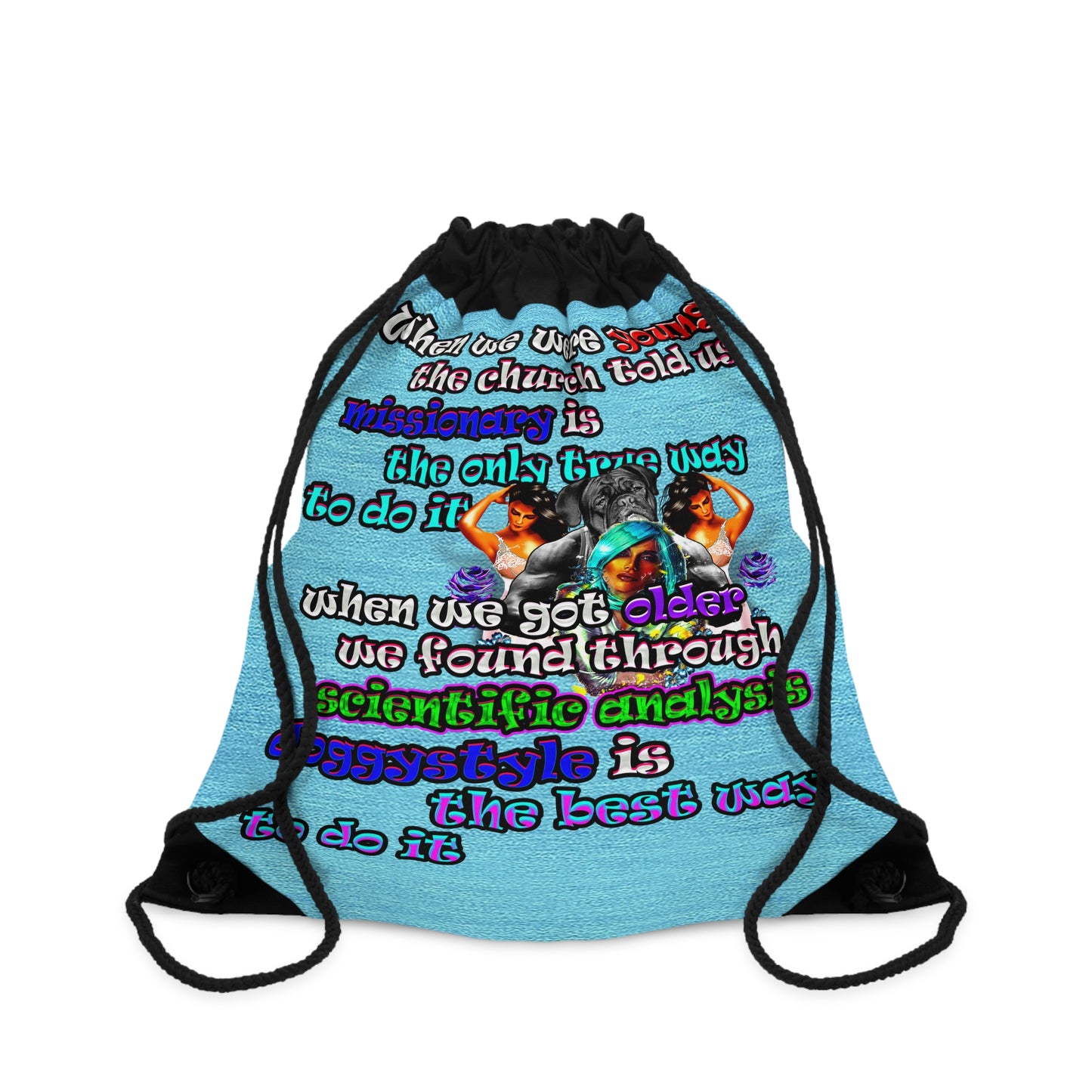 doggystyle - Drawstring Bag (faded blue)