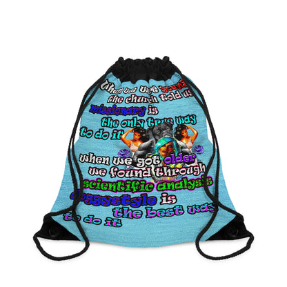 doggystyle - Drawstring Bag (faded blue)