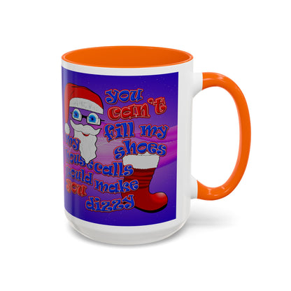 santa's shoes - Accent Mug (purple-pink wave)