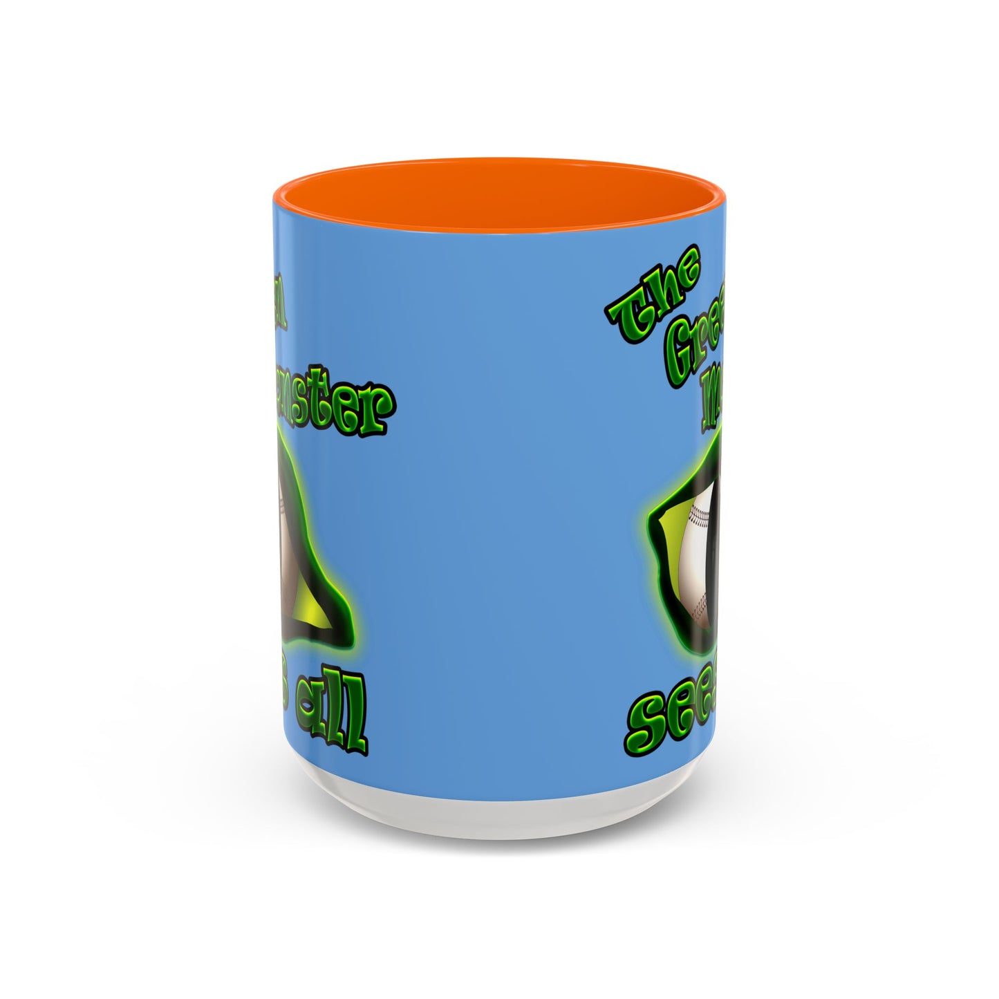 green monster - Accent Mug (light blue)