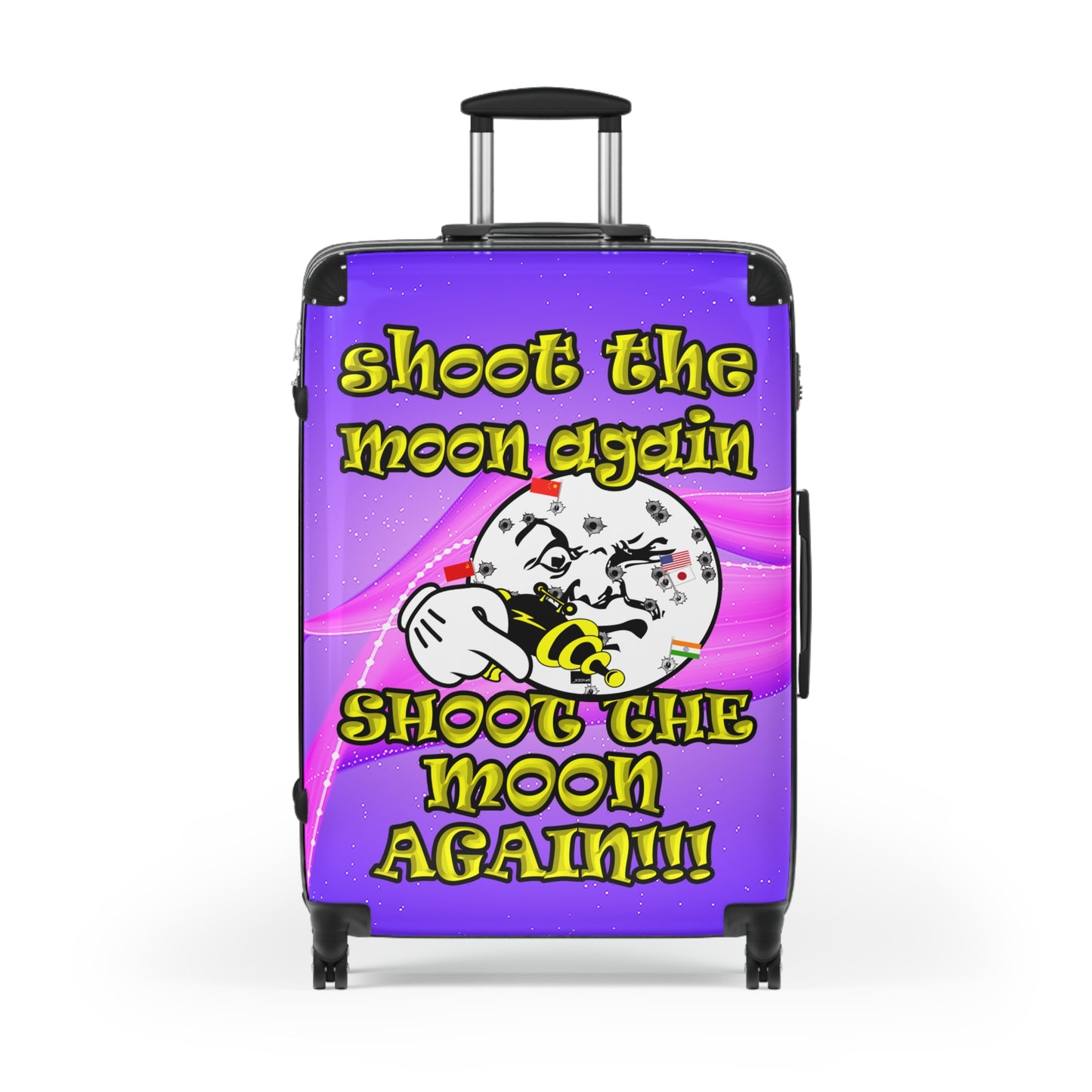 shoot the moon again - Suitcase (purple-pink wave)