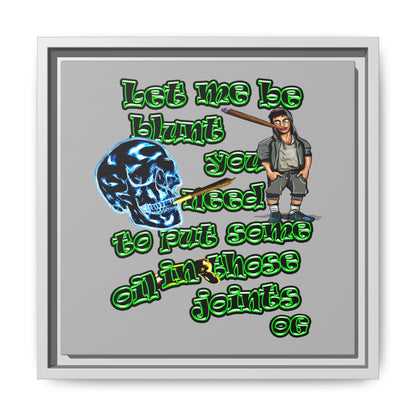 og - framed canvas art (light grey)