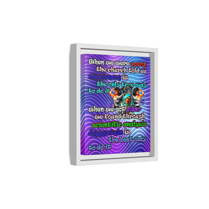 doggystyle - framed canvas art (purple wave)