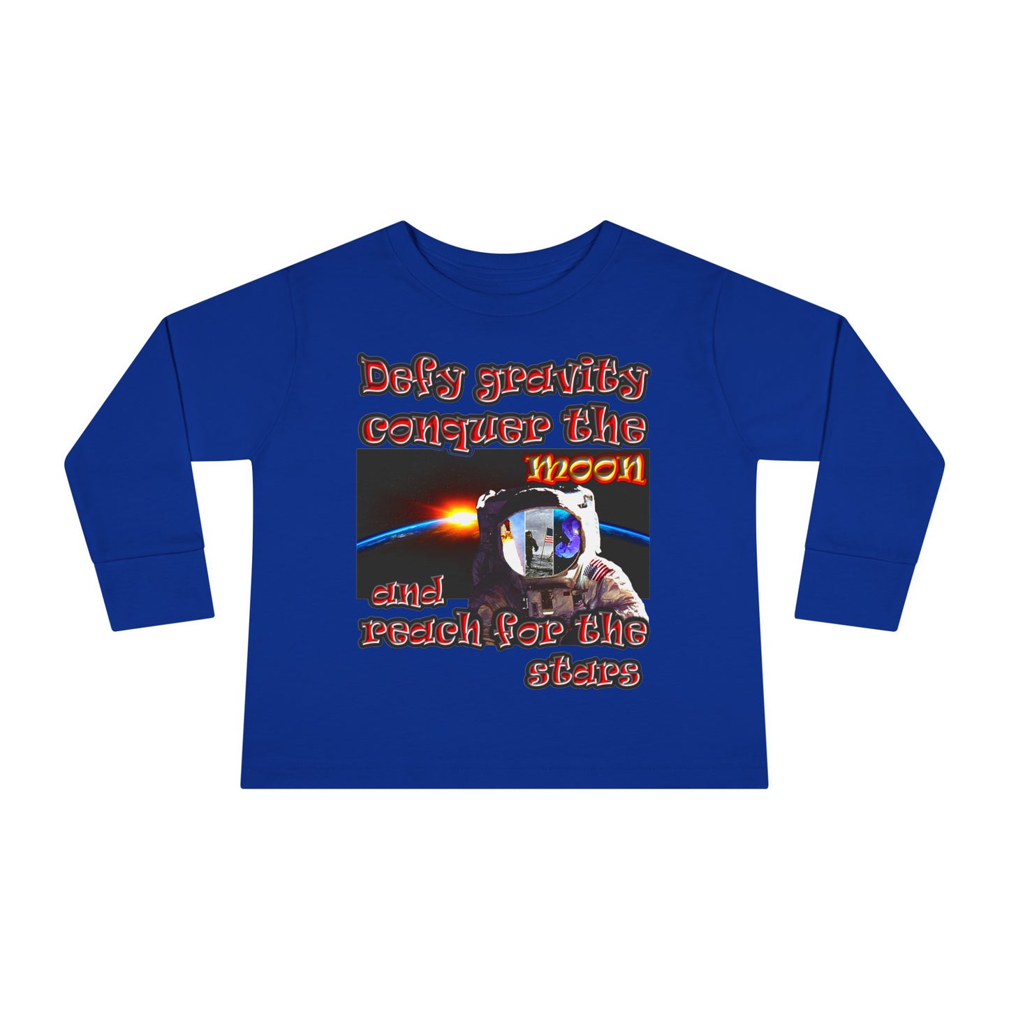 defy conquer reach - Toddler Long Sleeve Tee