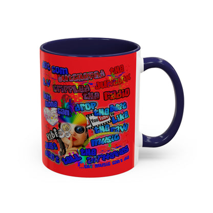 drop the beat - Accent Mug (yellow)
