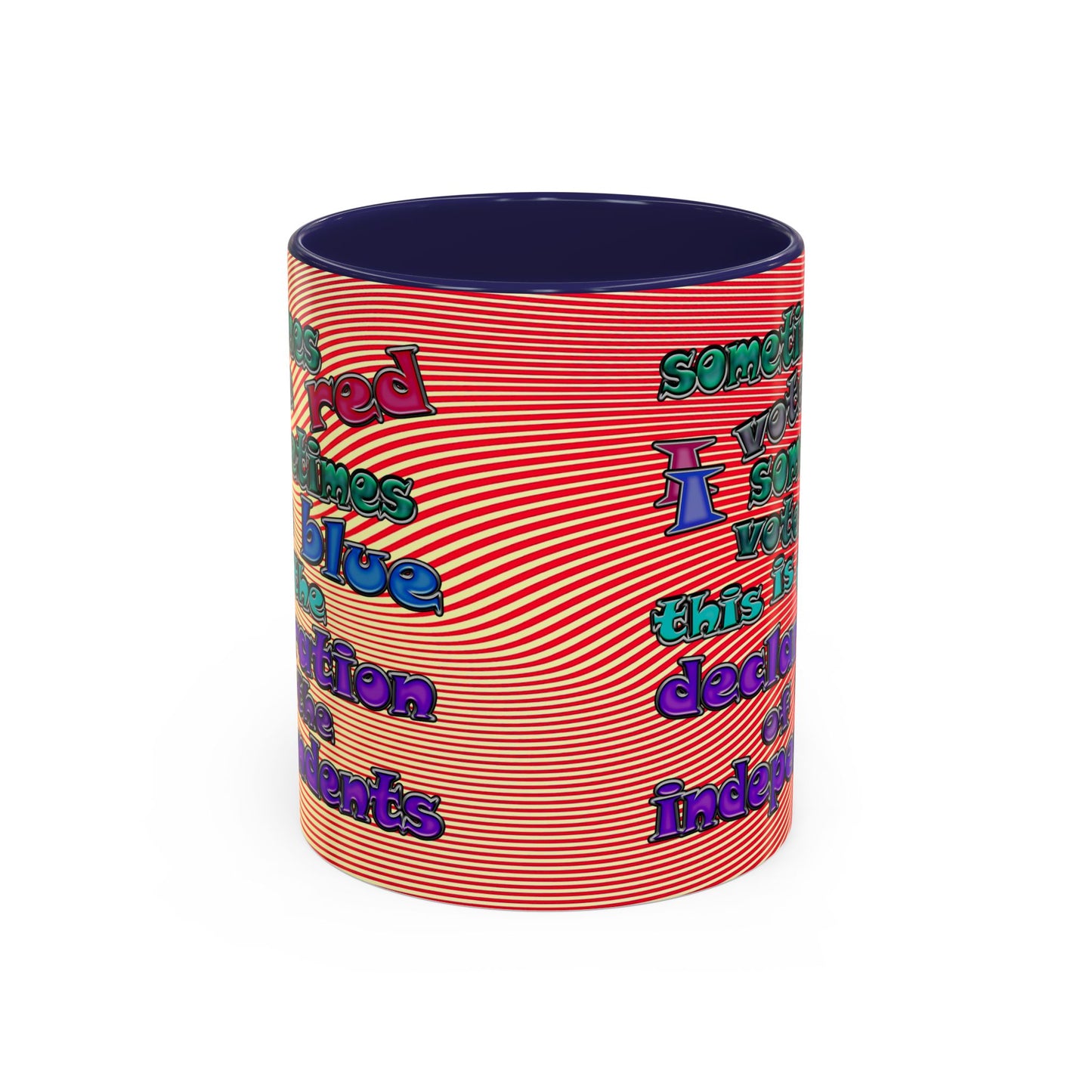declaration of the independents - Accent Mug (yellow-orange wave)