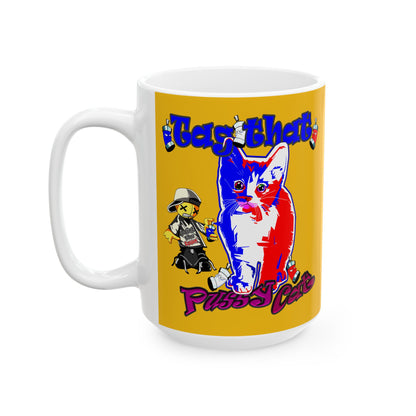 tag that - White Mug (yellow)