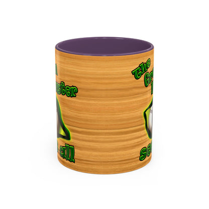 green monster - Accent Mug (butterscotch wood finish)