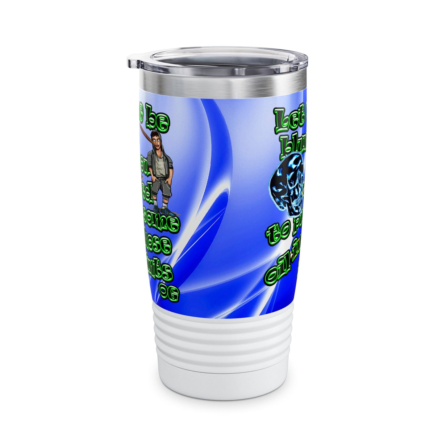 og - Ringneck Tumbler, 20oz (blue-white wave)