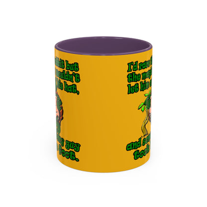 turtle race - Accent Mug (yellow)