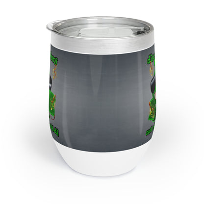 disc jockey - Chill Wine Tumbler (grey-light grey)