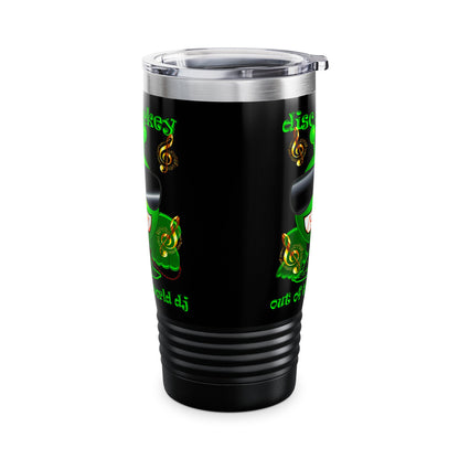 disc jockey - Ringneck Tumbler, 20oz (black)