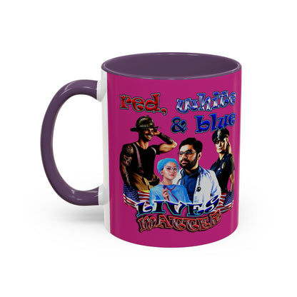 rw&b lives matter - Accent Mug (pink)