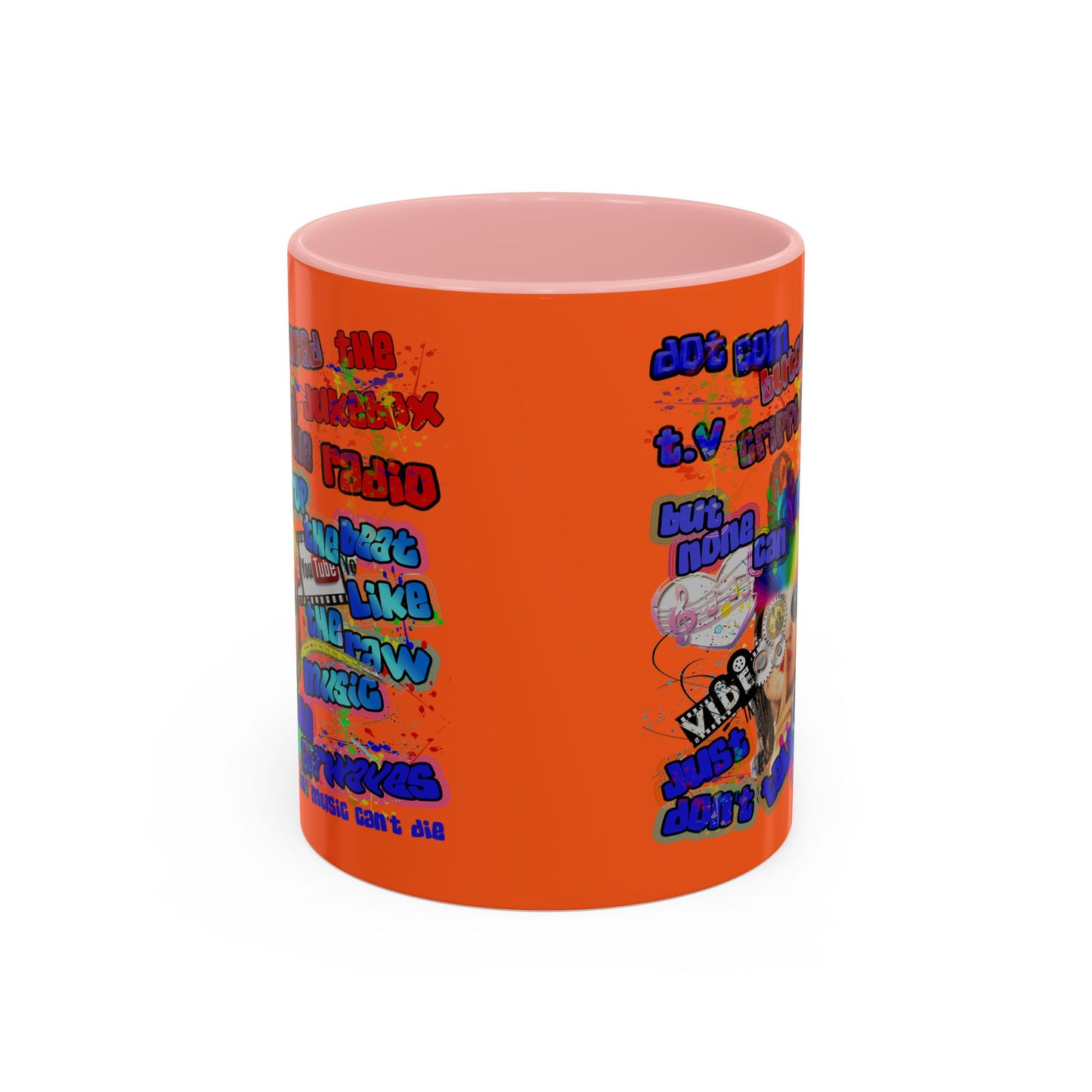 drop the beat - Accent Mug (orange)