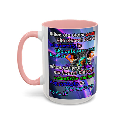 doggystyle - Accent Mug (grey-pink wave)