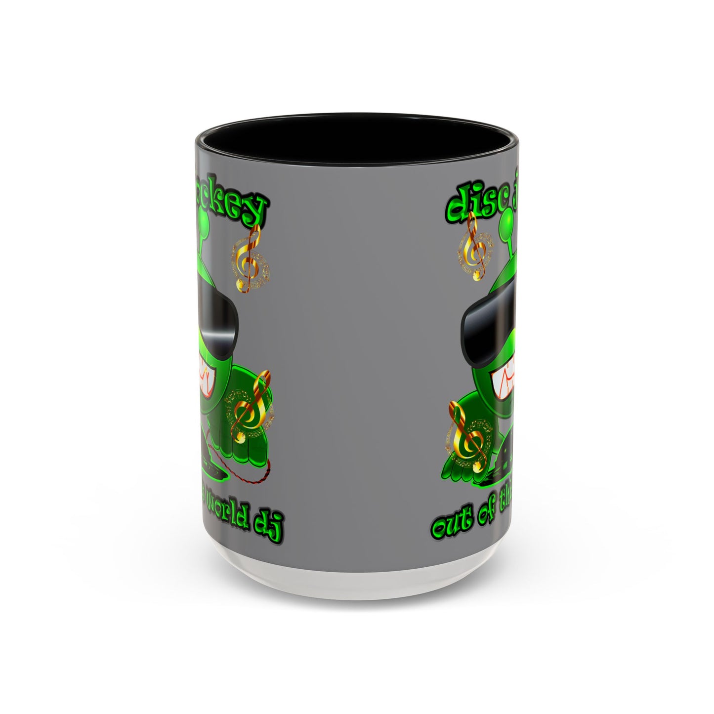 disc jockey - Accent Mug (grey)
