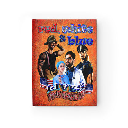 rw&b lives matter - journal-lined (burnt orange)