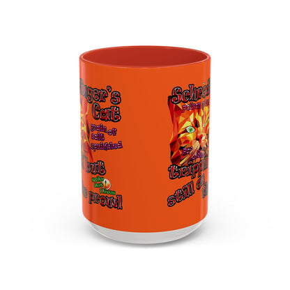 schrodinger's cat - Accent Mug (orange)
