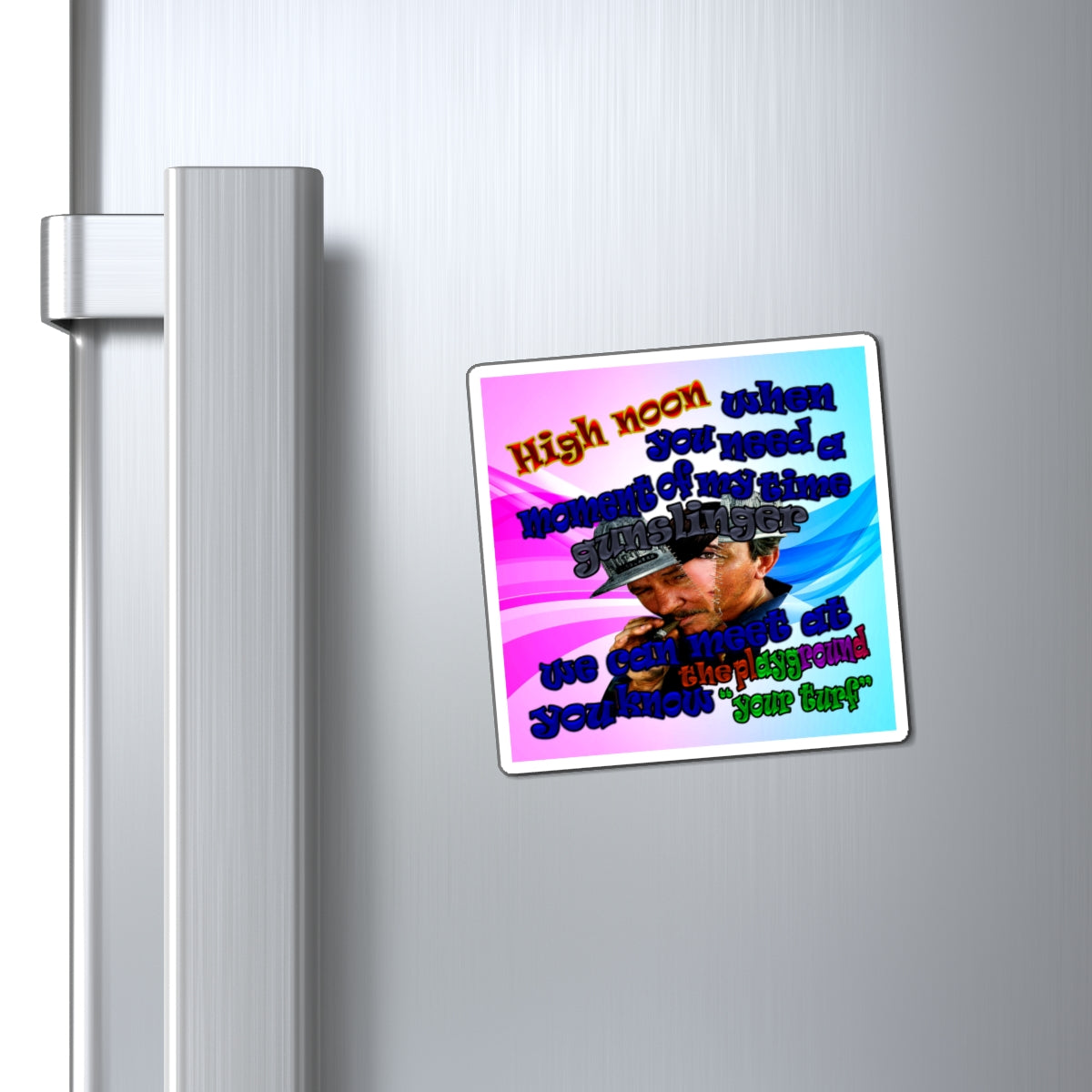 high noon - Magnets - (light blue-pink wave)