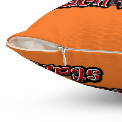 defy conquer reach - Spun Polyester Square Pillow - (crusta)