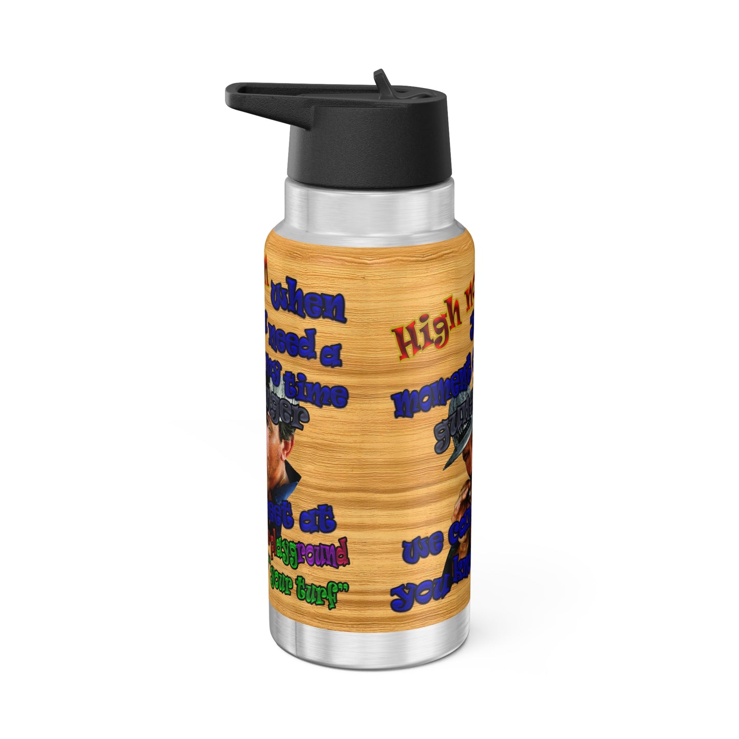 high noon - Gator Tumbler, 32oz  (butterscotch wood finish)