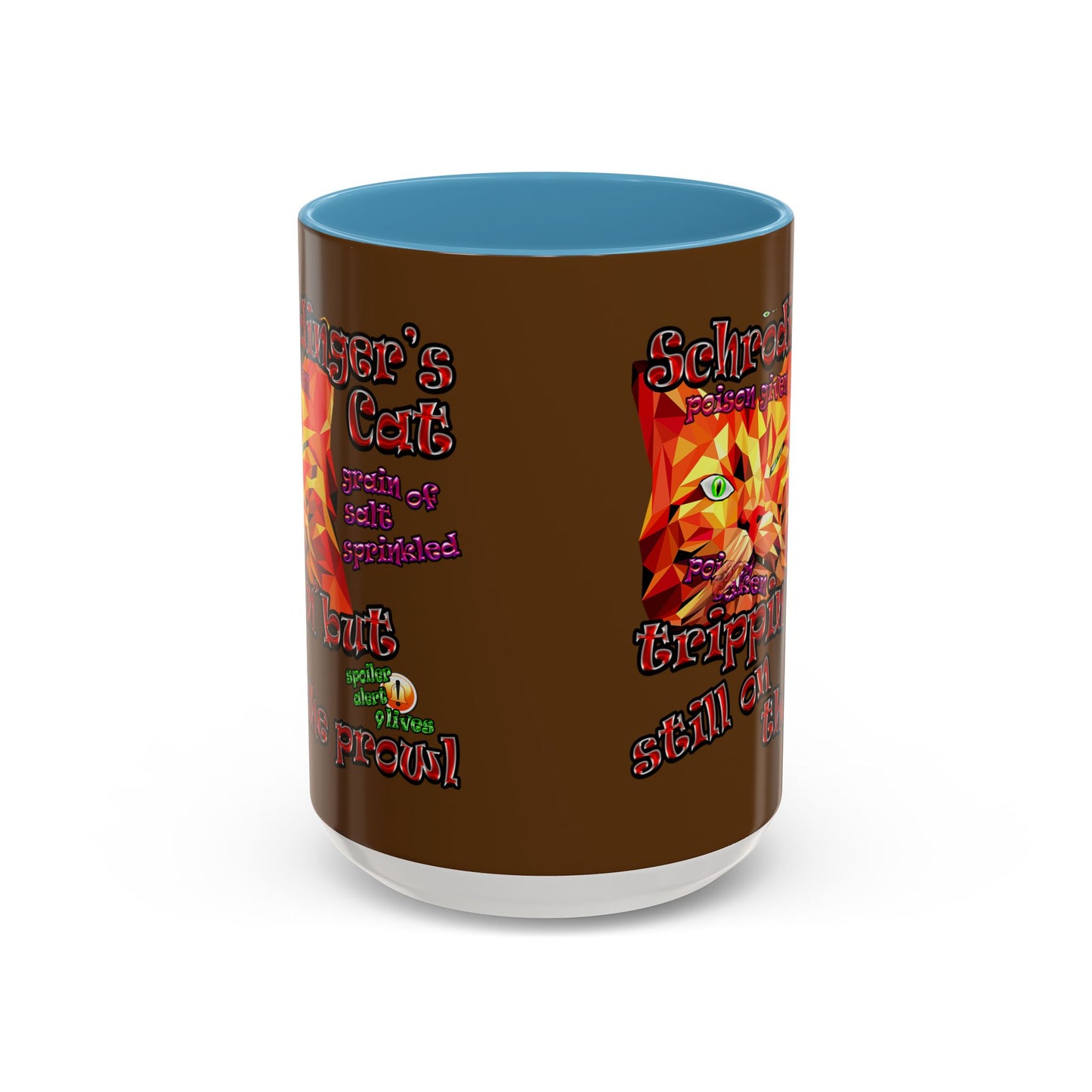 schrodinger's cat - Accent Mug (brown)