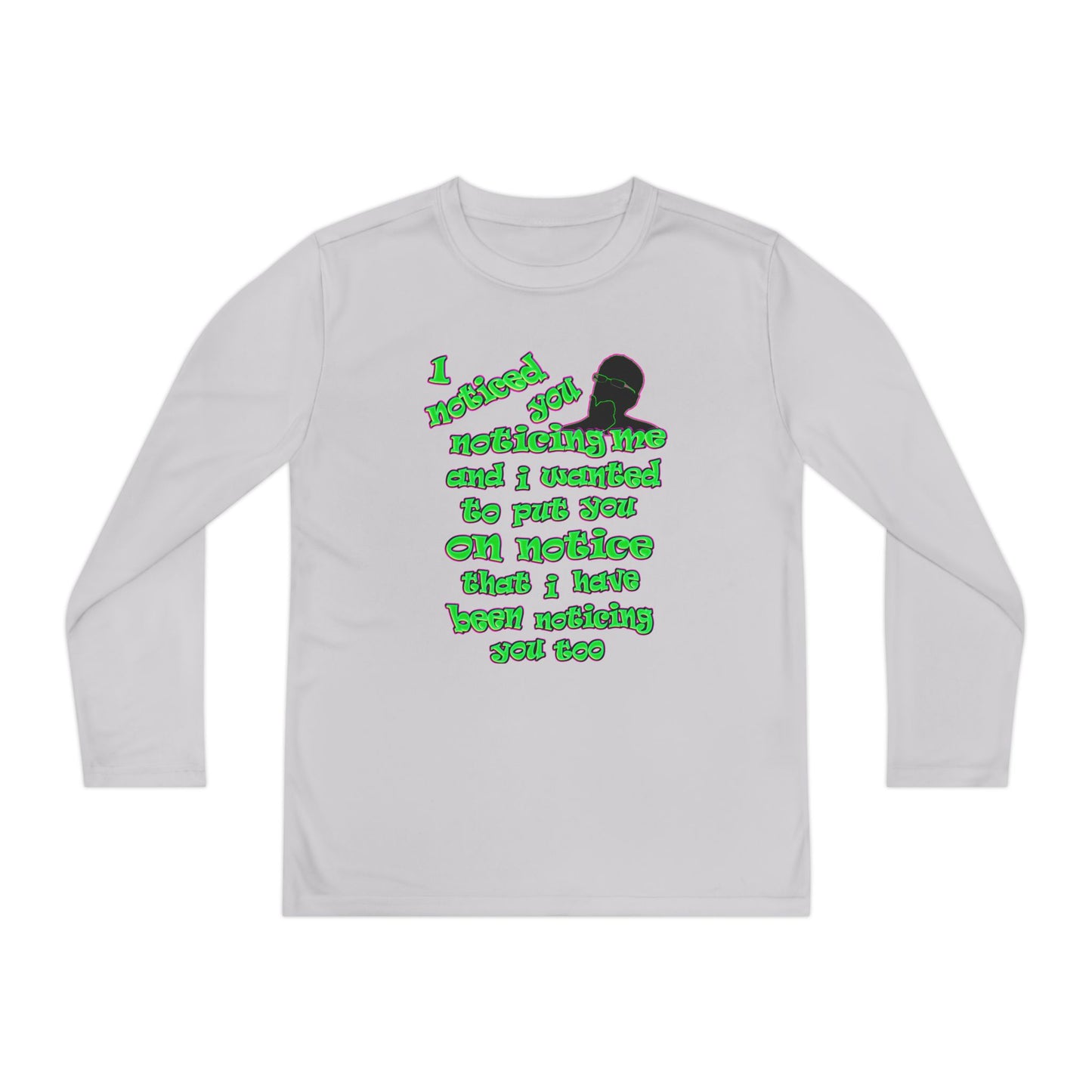 noticed you noticing - Youth Long Sleeve Competitor Tee