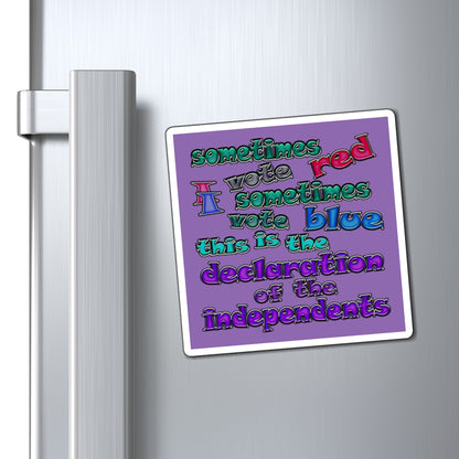 declaration of the independents - Magnets - (light purple)