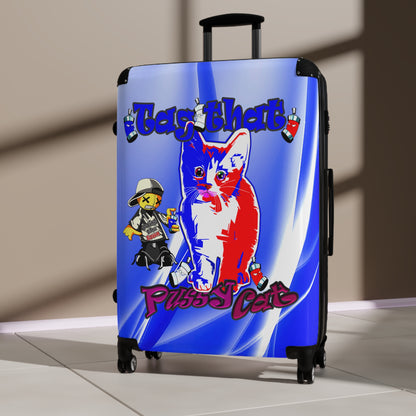 tag that - Suitcase (blue-white wave)