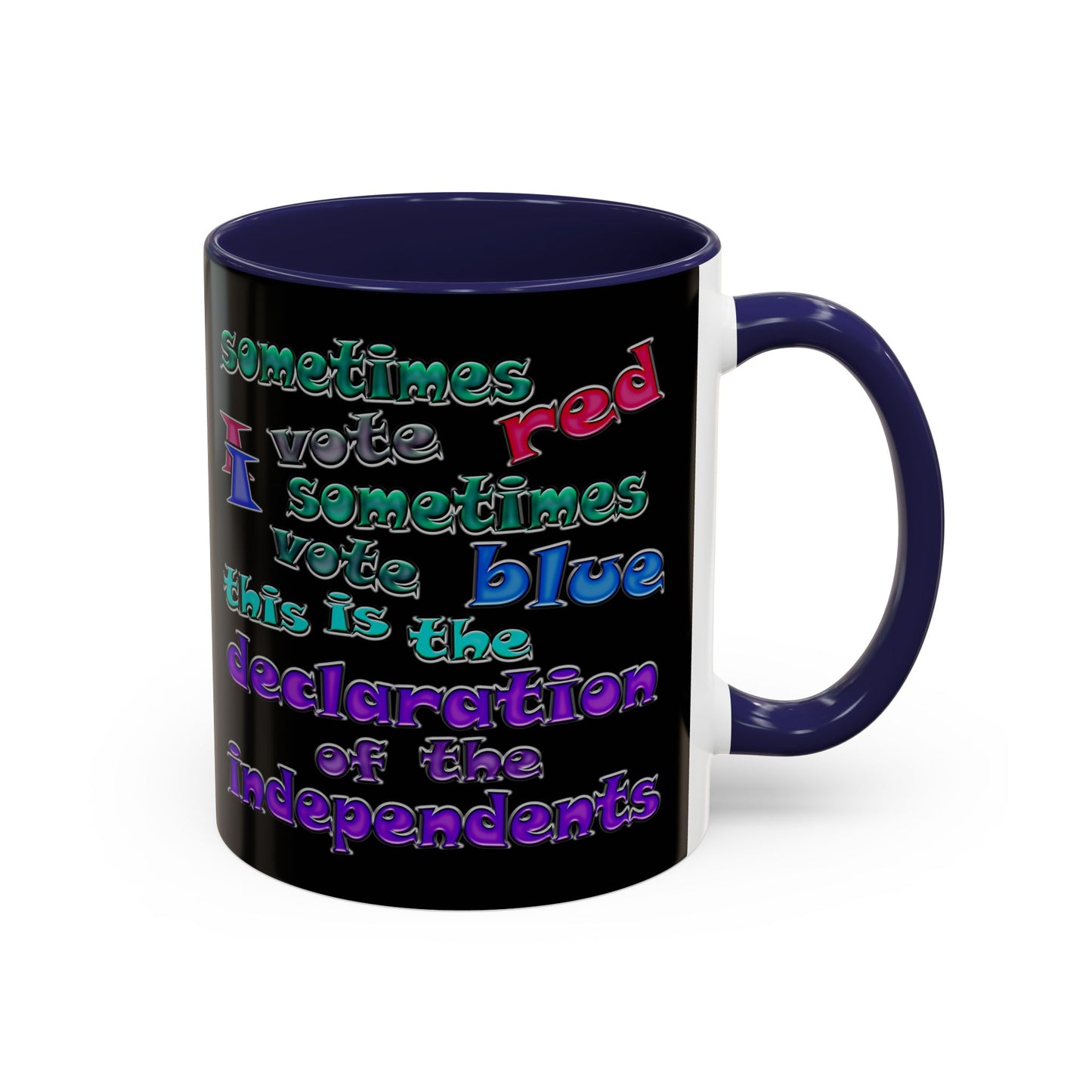 declaration of the independents - Accent Mug (black)