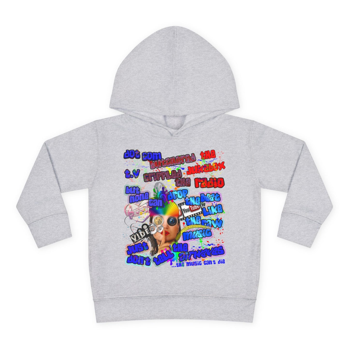 drop the beat - Toddler Pullover Fleece Hoodie