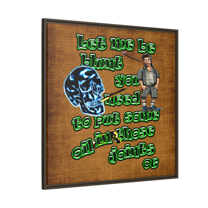 og - framed canvas art (brown papyrus)