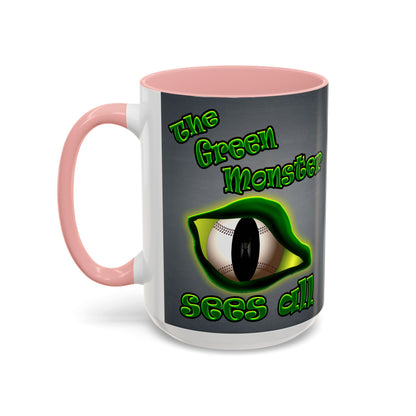 green monster - Accent Mug (grey-light grey)