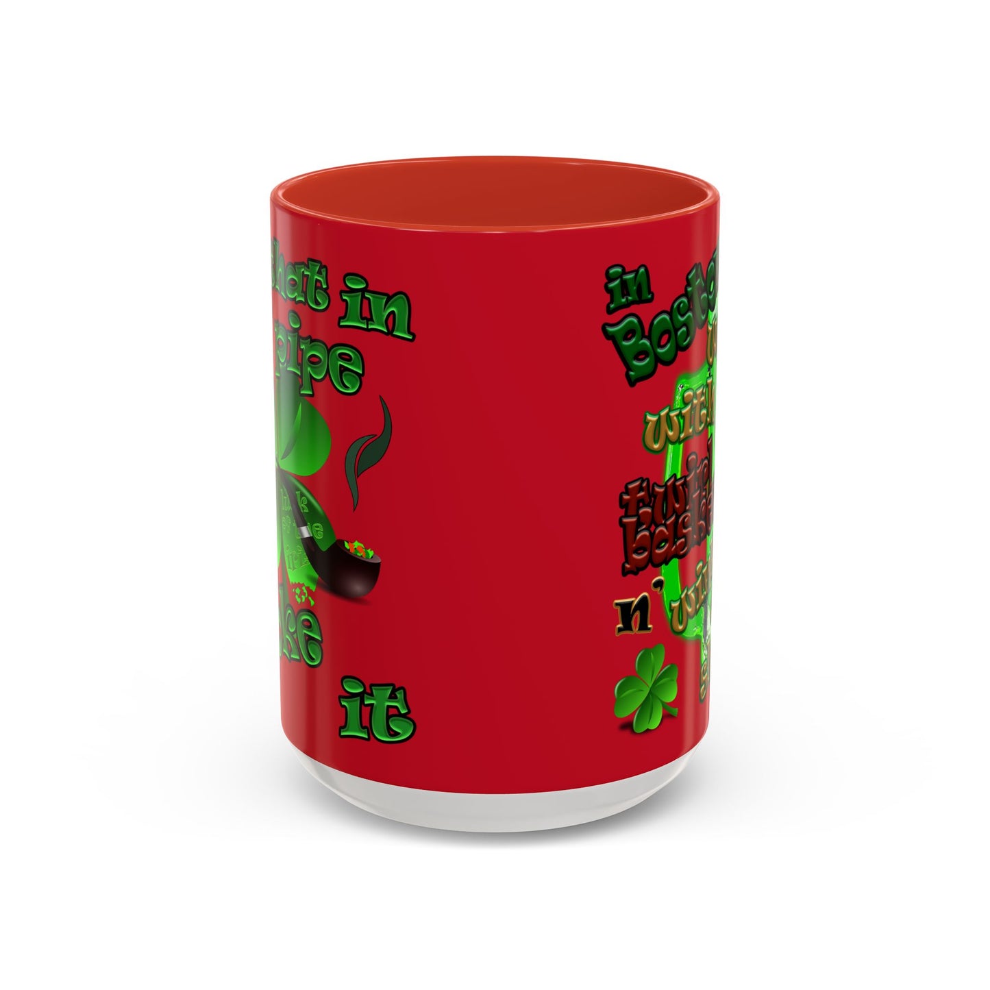 celtics logo - Accent Mug (dark red)