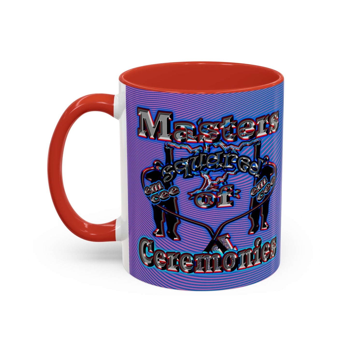 em cee squared - Accent Mug (light blue-purple wave)