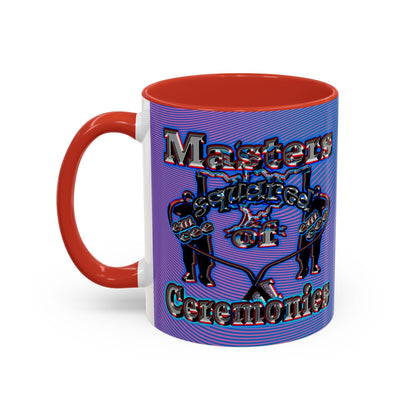 em cee squared - Accent Mug (light blue-purple wave)