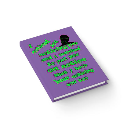 noticed you noticing - journal-lined (light purple)