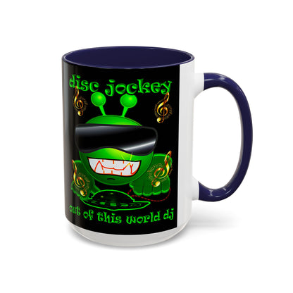 disc jockey - Accent Mug (black)