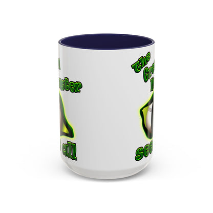 green monster - Accent Mug (white)