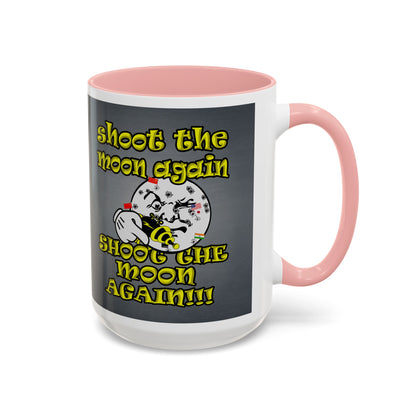 shoot the moon again - Accent Mug (grey-light grey)