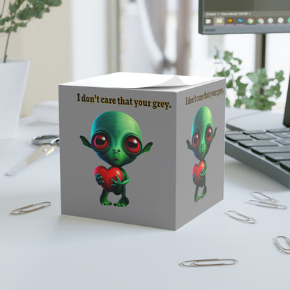 I don't care that your grey - note cube (grey)
