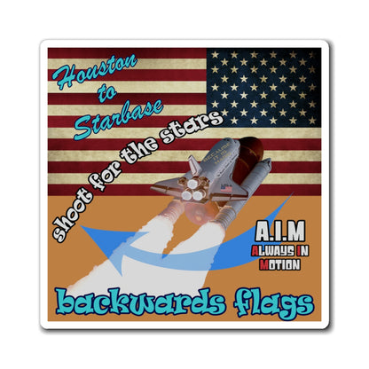 shoot for the stars - Magnets - (light brown)