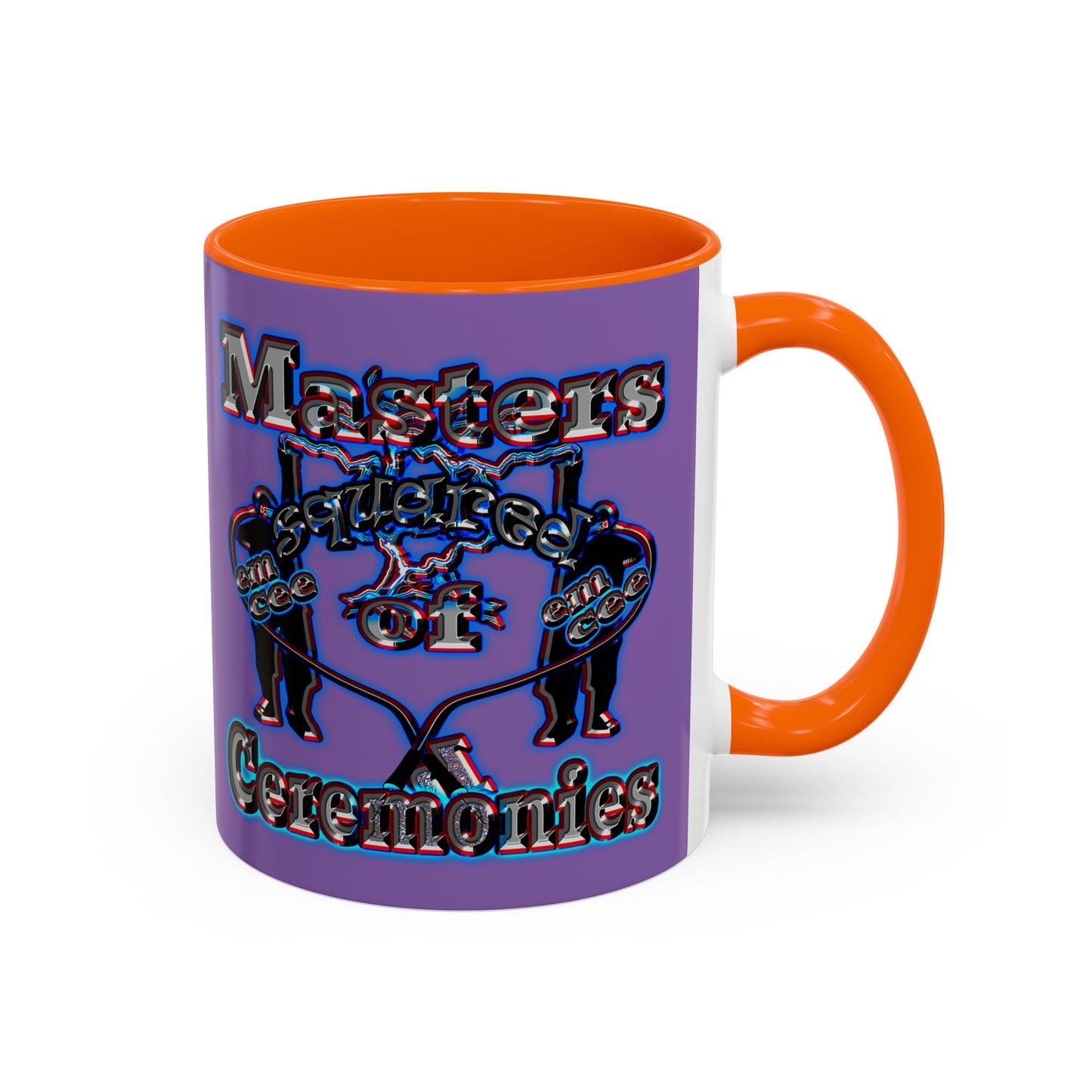 em cee squared - Accent Mug (light purple)