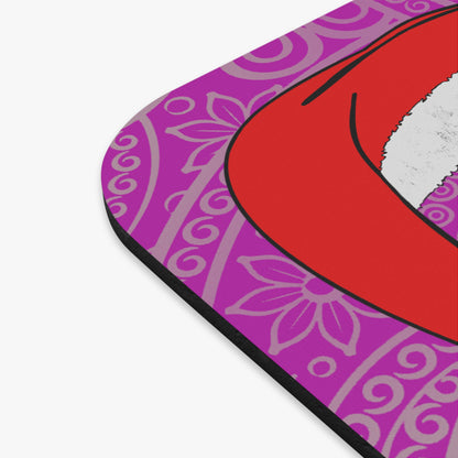 santa's shoes - Mouse Pad (Rectangle) (pink swirl)